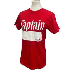 Captain Morgan Mens Large 100% Cotton Short Sleeve Crew Neck Tee Shirt